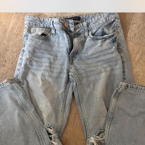 Aeropostale 90s low waist Light Blue Straight Leg Jeans
